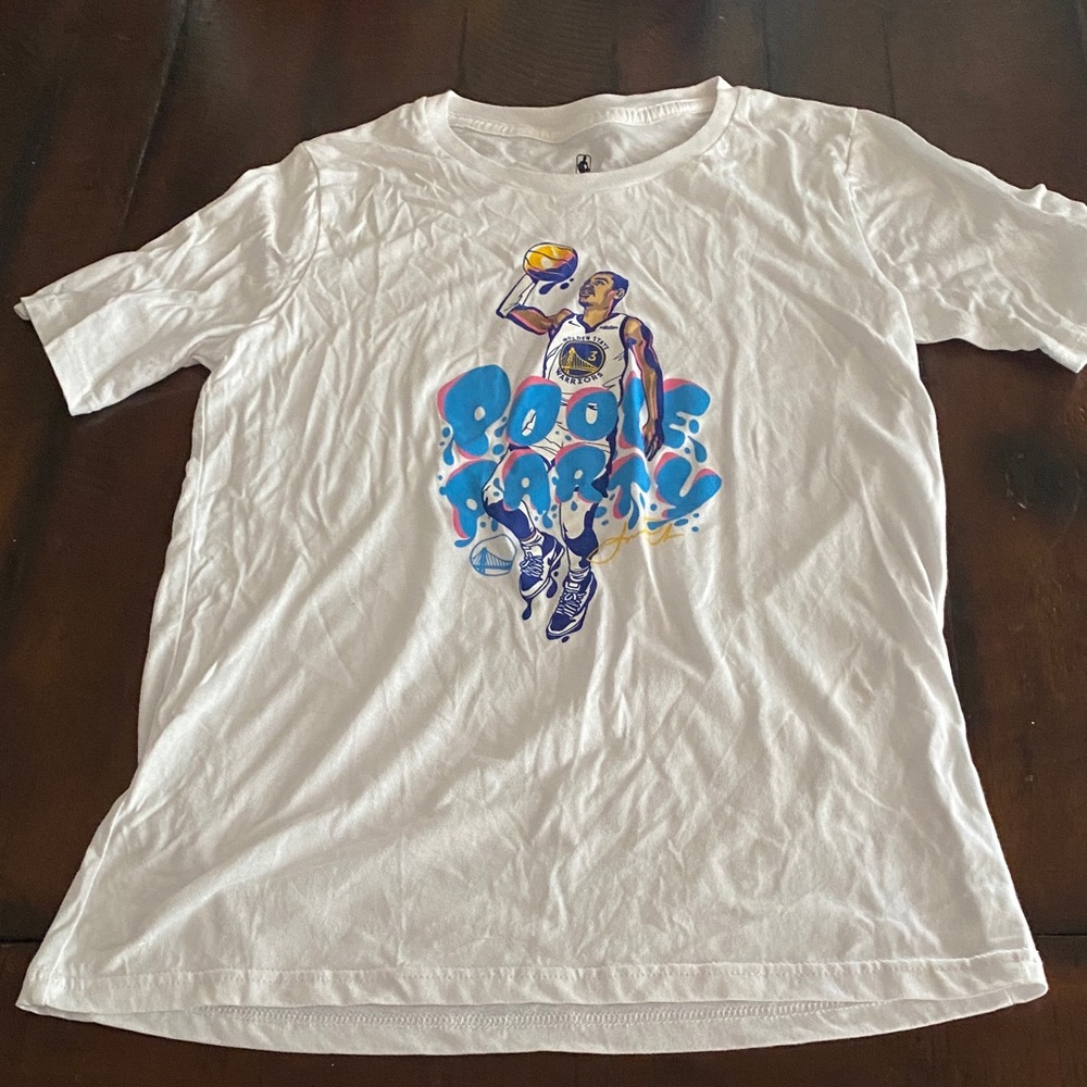 NBA White T-Shirt with Black Logo